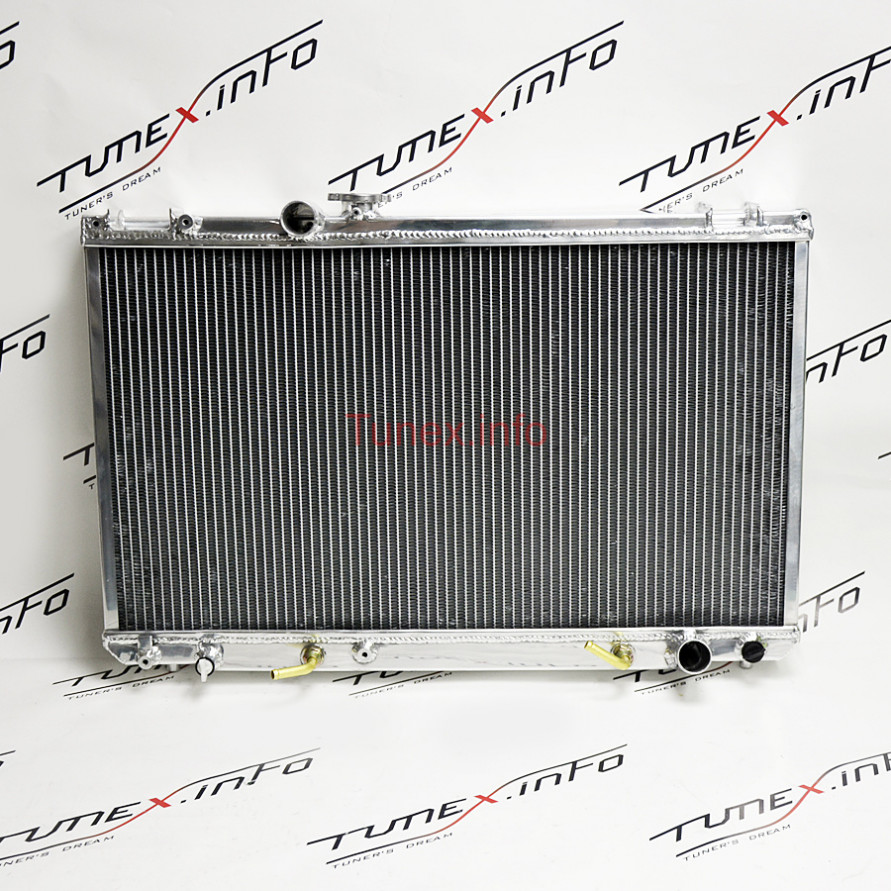 Радиатор алюминиевый Toyota JZX100 Chaser, MarkII, Cresta, 1JZ-GTE 50мм AТ, 16400-46490, купить со скидкой, ajr-TJZX100-AT50 Радиатор алюминиевый Toyota JZX100 Chaser, MarkII, Cresta, 1JZ-GTE 50мм AТ, 16400-46490 