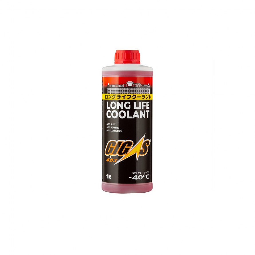 Антифриз красный -40C GIGAS LONG LIFE COOLANT, купить со скидкой, LLC-40R002 