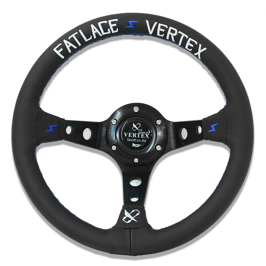 Руль спортивный Vertex Fatlace 320мм вынос без перфорации, купить со скидкой, JBR5125B-WH 