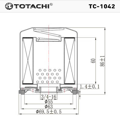 Фильтр масляный TC-1042 TOTACHI C-218 15208-53J00 MANN W610/4, купить со скидкой, TC-1042 Фильтр масляный TC-1042 TOTACHI C-218 15208-53J00 MANN W610/4 