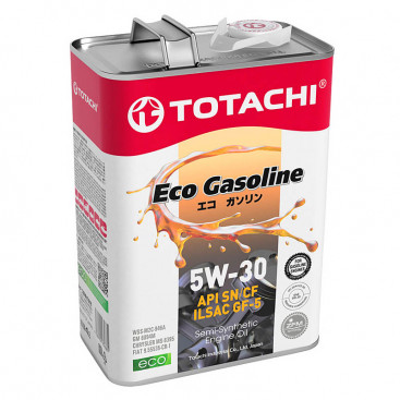 Масло моторное 5W30 полусинтетика TOTACHI Eco Gasoline, SN/CF