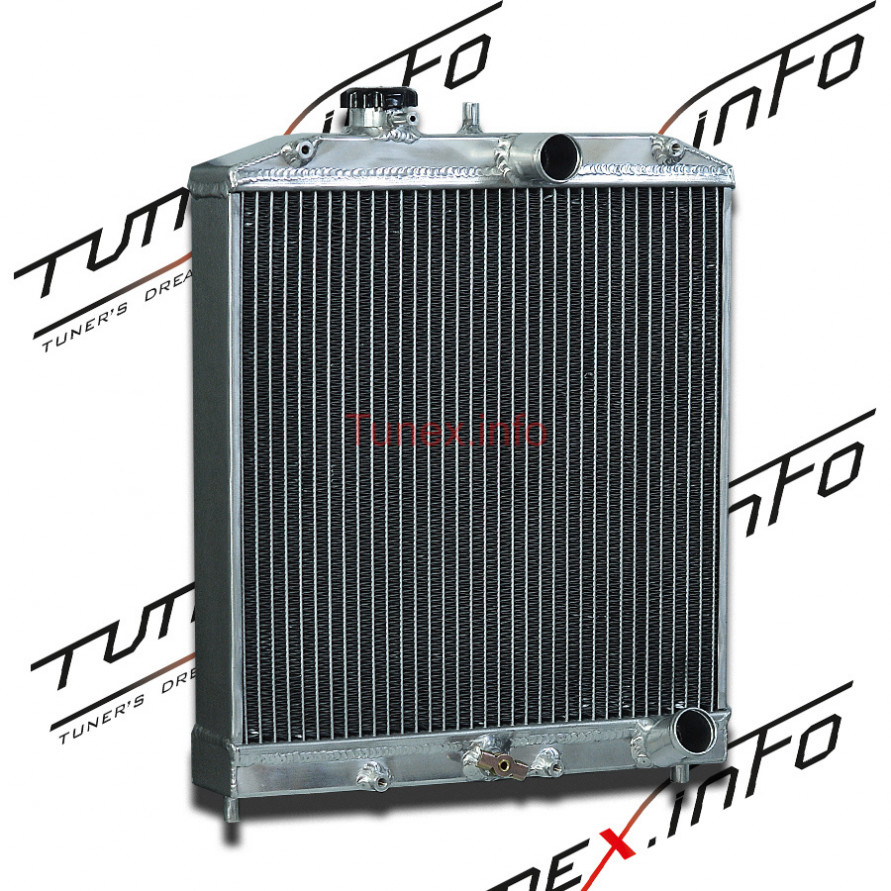 Радиатор алюминиевый Honda Civic EG, EK, B16, B18 60мм выхода 32мм МТ 92-02г, 19010-P30-505, купить со скидкой, ajr-HC92-02-60 