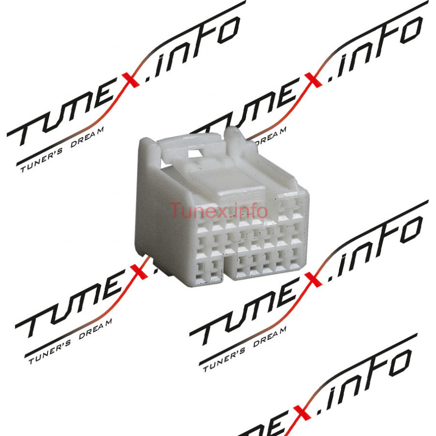 Разъем, фишка блока ECU Toyota JZS161 2JZ-GTE 22 пина (салонная коса) №2 90980-11638, купить со скидкой, 9098011638 