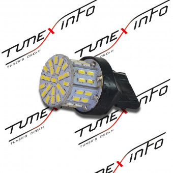 Лампа светодиодная T20 W21W 12V б/ц (стоп, габарит) белая 50SMD, W3X16d