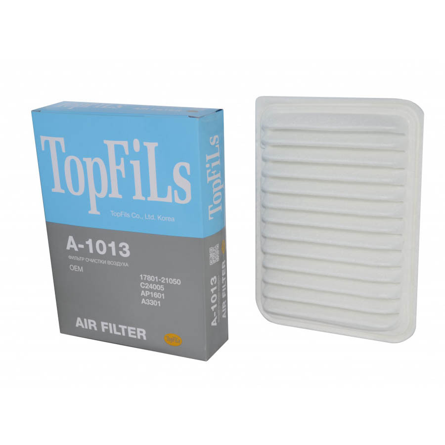 Фильтр воздушный A-1013 TOP FILS 17801-21050, C 24 005, купить со скидкой, A-1013 