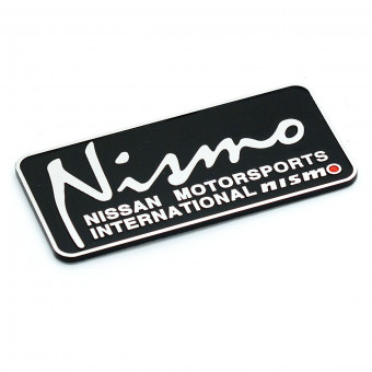 Шильдик, эмблема алюминий Nismo, черный