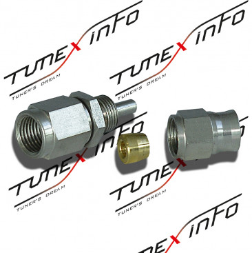Фитинг под шланг тефлоновый тормозной AN3 – М10 x 1.25 мама, SS