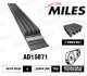 Ремень поликлиновый 4PK780 EPDM MILES, купить со скидкой, AD15071 