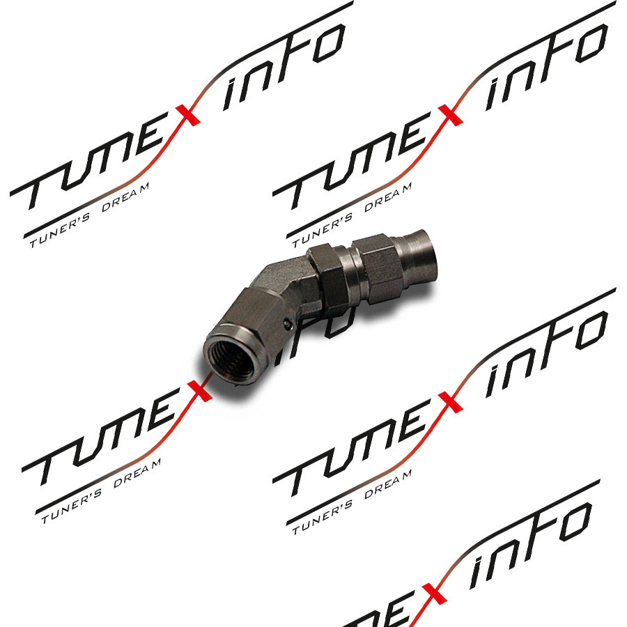 Фитинг под шланг тефлоновый тормозной AN3 45гр, SS, купить со скидкой, BKRF-4503SS 