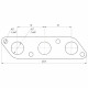 Фланцы под выход на коллектор 2JZ-GE атмо, 2шт, купить со скидкой, TSL030121St 