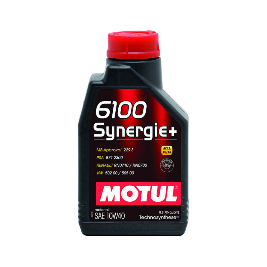 Масло моторное 10W-40 Motul 6100 Synergie+, купить со скидкой, 102781 