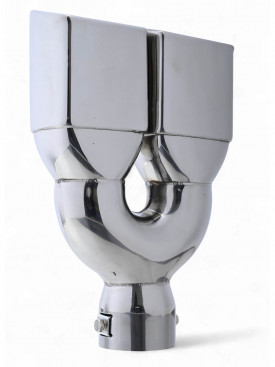 Насадка на глушитель двойная 63x120х60х200мм, ZXQ-H3014