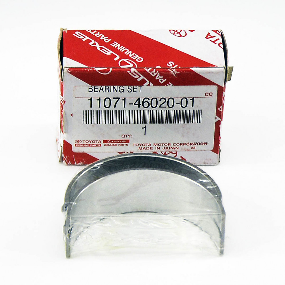 Вкладыш коренной Toyota 1JZ-GE, 1JZ-GTE, подгруппа 1 1ая шейка, 11071-46020-01, купить со скидкой, 110714602001 Вкладыш коренной Toyota 1JZ-GE, 1JZ-GTE, подгруппа 1 1ая шейка, 11071-46020-01 