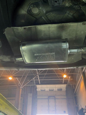 Бочка выхлопная, глушитель Magnaflow выхода 51мм L355мм (вынос-центр)