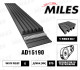 Ремень поликлиновый 6PK975 EPDM MILES, купить со скидкой, AD15190 