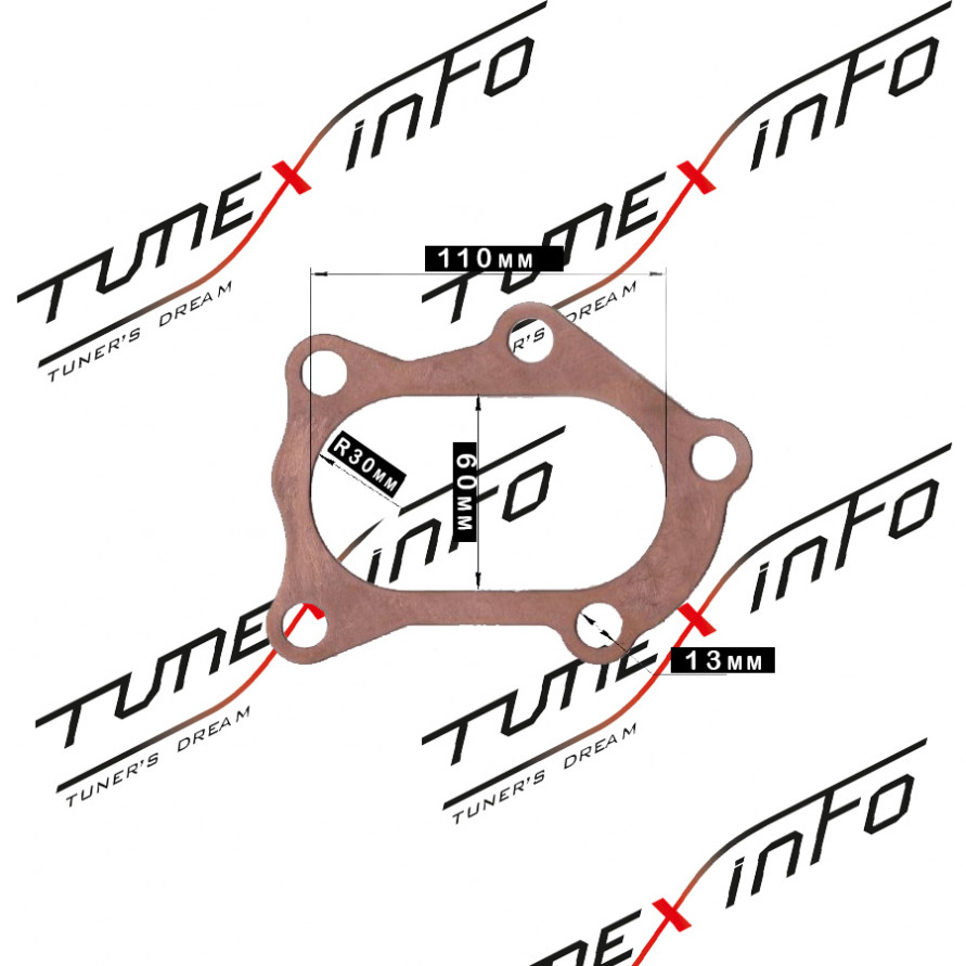 Прокладка под выход из турбины Subaru 5 болтов, 44022-AA180, купить со скидкой, FT100303GR 