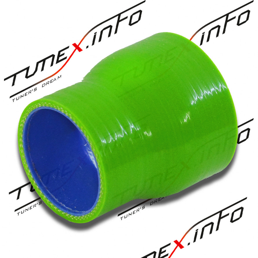 Патрубок силиконовый 0гр 63 - 76мм L=76мм, купить со скидкой, 006376_green 