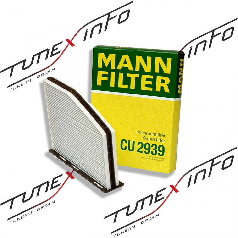 Фильтр салонный MANN CU2939 288х215х34мм, купить со скидкой, CU2939 
