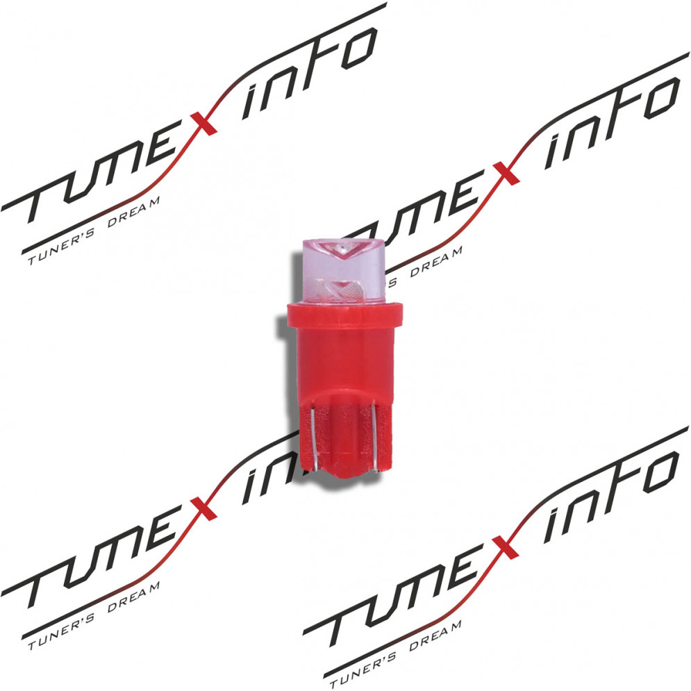 Лампа светодиодная T10 12V б/ц (габарит) красная, МАЯК 1шт, купить со скидкой, 12T10-R 