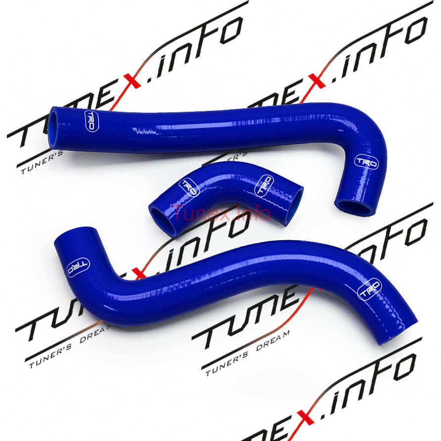 Патрубки радиатора Toyota Vitz, Yaris, Echo, Platz, Vios, FunCargo NCP10 3шт, купить со скидкой, T034_Blue 