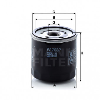Фильтр масляный MANN W7032