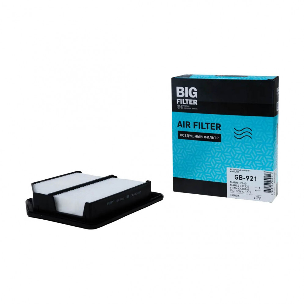 Фильтр воздушный GB-921, Big Filter, C2240, купить со скидкой, GB921 