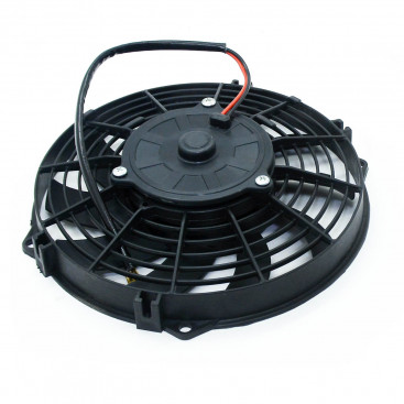 Вентилятор 9" 80W 24V, (23см), сабли лопасти