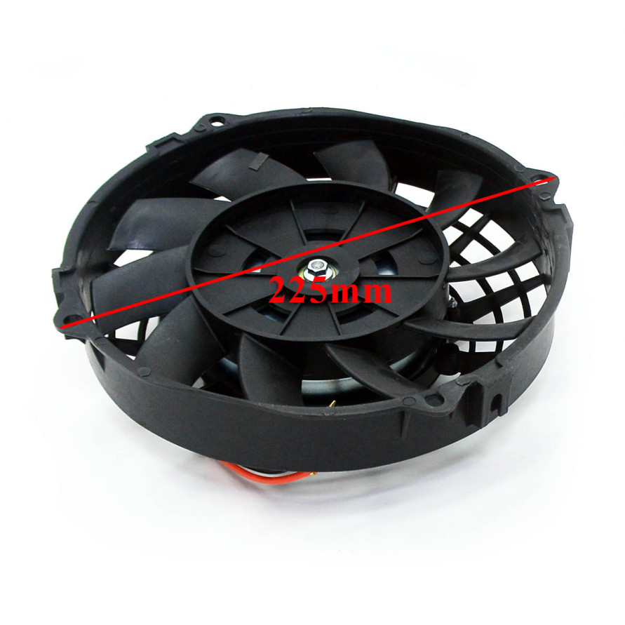 Вентилятор 7" 80W 24V, (18см), сабли лопасти, купить со скидкой, 5279-S 
