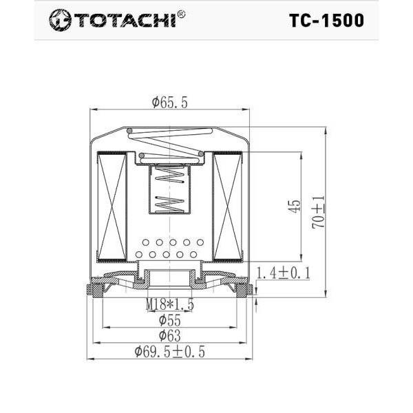 Фильтр масляный TC-1500 TOTACHI 96985730 W 6021, купить со скидкой, TC-1500 