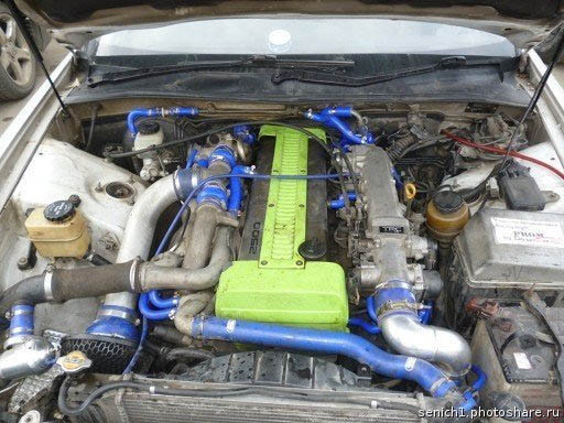 Патрубки системы охлаждения Toyota JZX90, 1JZ-GTE Twin Turbo 27шт, купить со скидкой, alt-002_black 