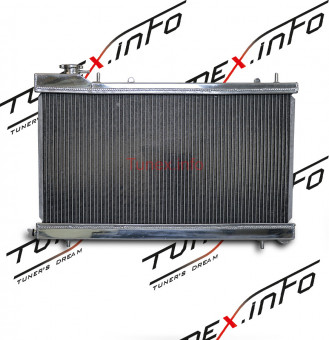 Радиатор алюминиевый Subaru Forester SG5 атмо 26мм AT, 45111-SA131, 45119-SA060