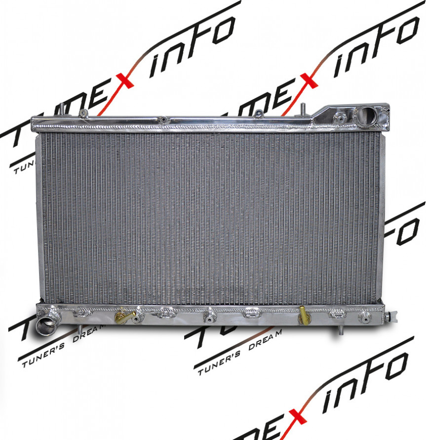Радиатор алюминиевый Subaru Forester SG5 турбо 26мм AT, 45111-SA111, 45111-SA151, купить со скидкой, ajr-SUG5T-AT26 