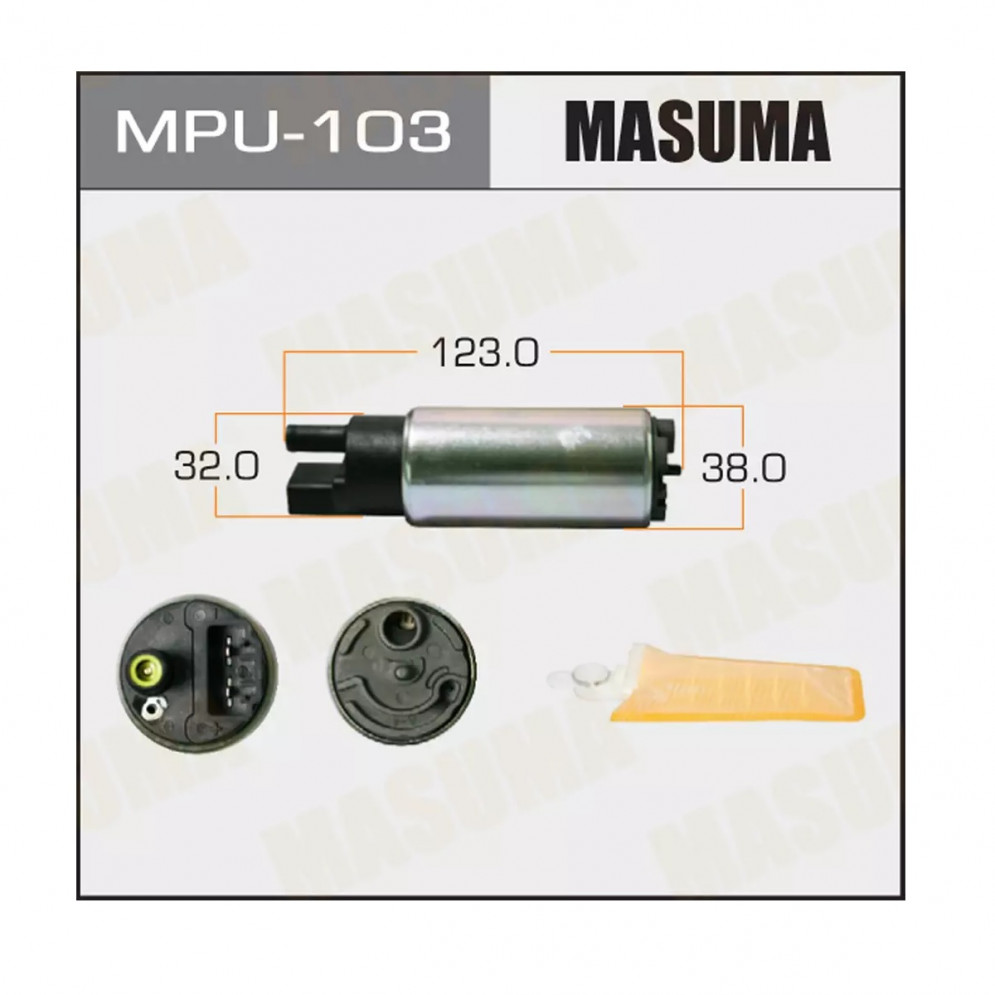 Насос топливный, бензонасос 150л\ч Masuma MPU-103, купить со скидкой, MPU103 