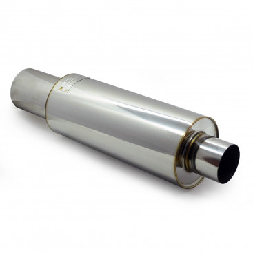 Бочка выхлопная, глушитель прямоточный HKS Hi-Power вых101мм, вх76мм