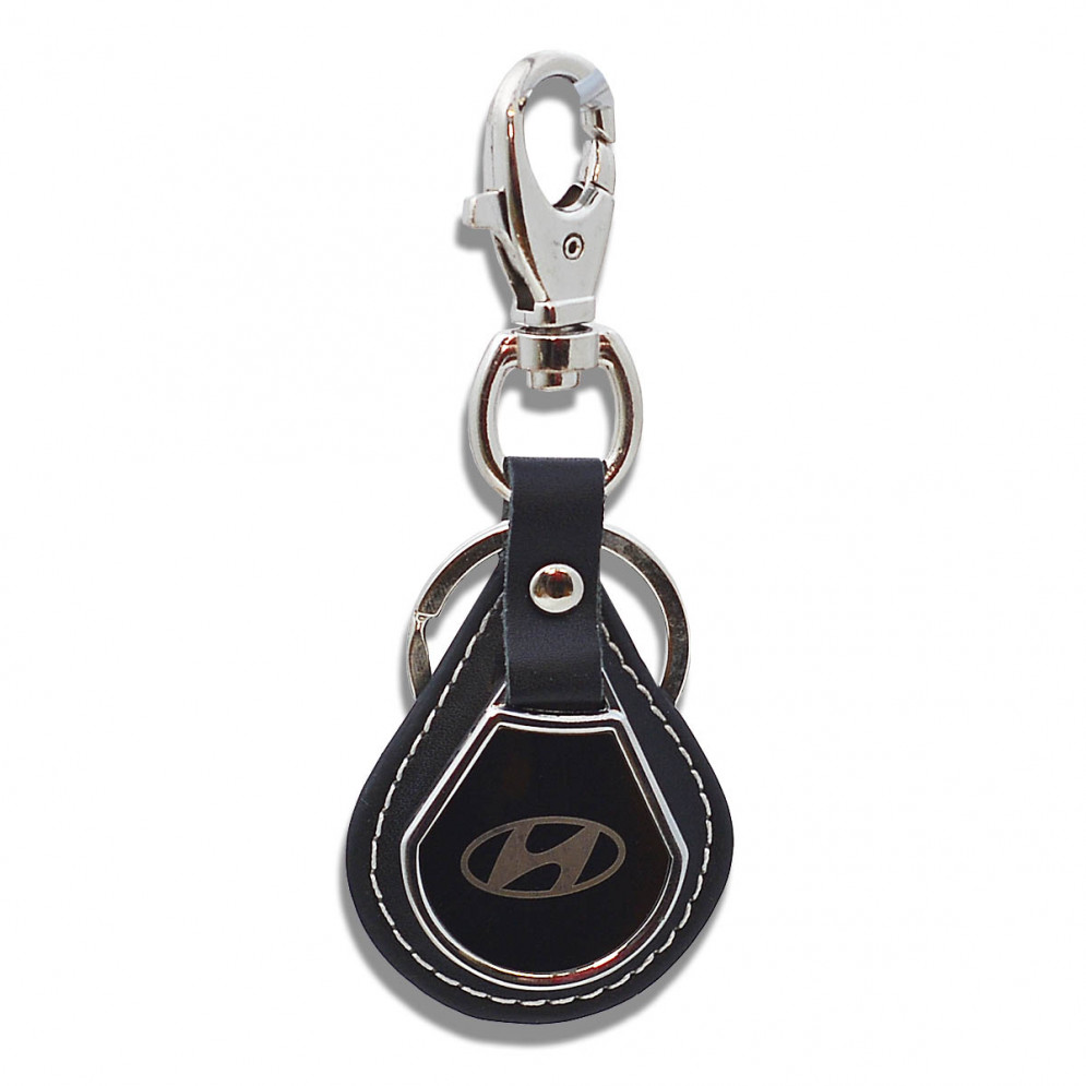 Брелок на ключ Hyundai кожа, купить со скидкой, BR-Hyundai3 