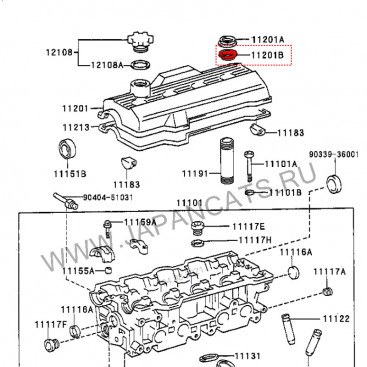 Прокладка свечного колодца Toyota 90480-30025, Stone JH18105F