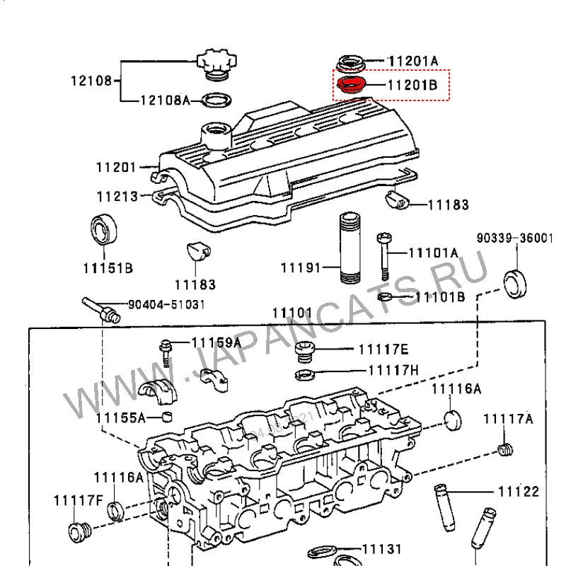 Прокладка свечного колодца Toyota 90480-30025, Stone JH18105F, купить со скидкой, JH18105F 