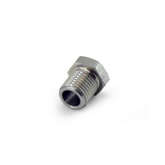Адаптер переходный (Муфта) M14х1.5 папа - 1\8 NPT мама нержа