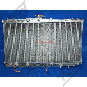 Радиатор алюминиевый Toyota Starlet EP91, 4E-FTE 40mm АТ, 16400-11770, 16400-11890